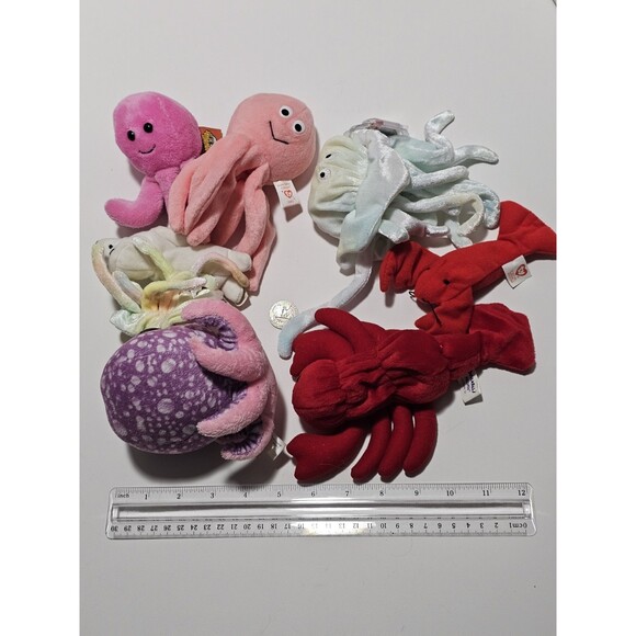 Ocean Theme Plush Lot Ty Kellytoy Adventure Planet Stuffed Animal Toy Lot of 8 - Picture 2 of 12